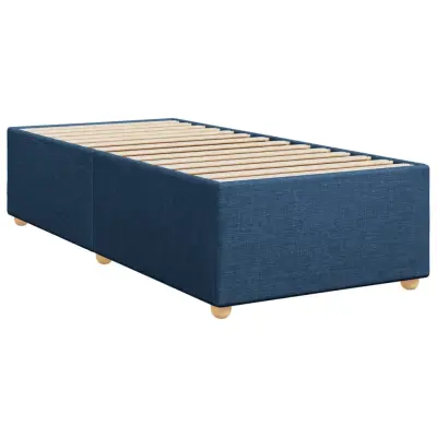 vidaXL Posteljni okvir moder 100x200 cm blago