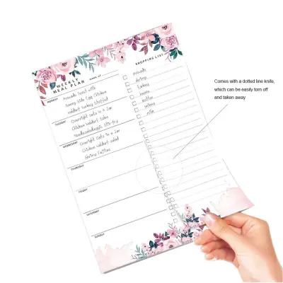 Magnetna beležka - PZ021 Dietary Plan Floral Design