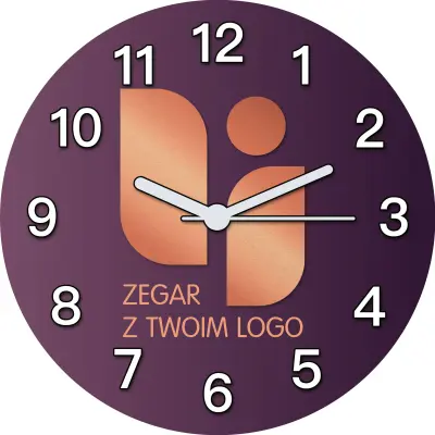 Stenska ura z logotipom VAŠEGA PODJETJA 30x30 cm