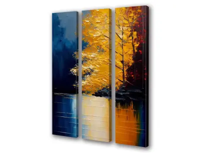Slika na platnu pokrajina z nebesnim jezerom f 90x110 cm