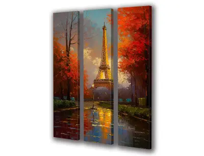 Slika na platnu Pariški Eifflov stolp h 90x140 cm