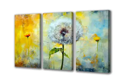 Slika na platnu piha cvetje pastelno j 150x70 cm
