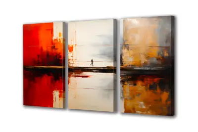 Slika na platnu abstraktna osamljenost b 180x110 cm