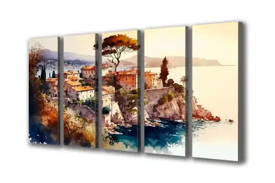 Slika na platnu west river city e 200x110 cm