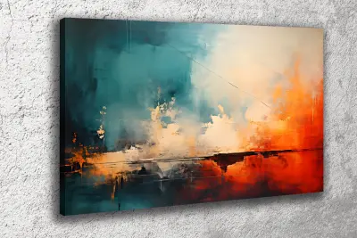 Slika na platnu Umetnina s teksturo cvetja d 30x20 cm