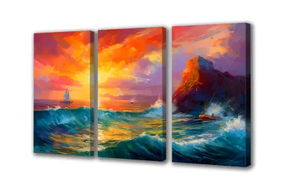 Slika na platnu sea east landscape j 180x110 cm