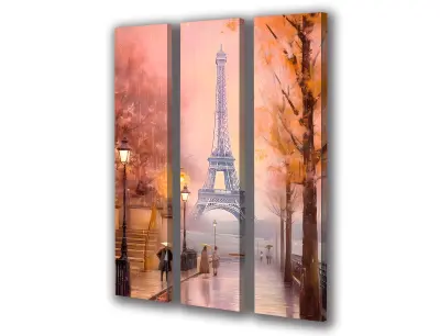 Slika na platnu Eifflov stolp pastel i 90x140 cm