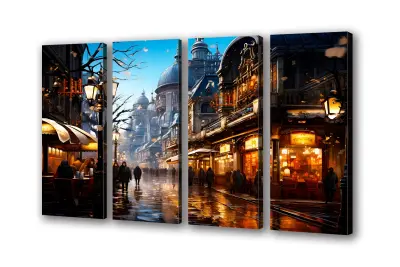 Slika na platnu nočna svetilka lantern night lamp b 160x110 cm