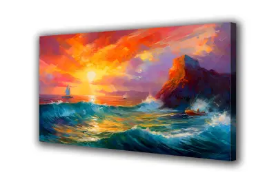 Slika na platnu morska vzhodna pokrajina j 70x50 cm