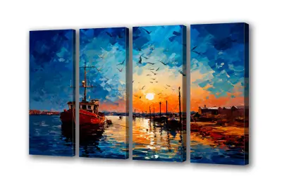 Slika na platnu western impressionism h 201x140 cm