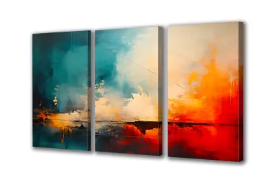 Slika na platnu barvna abstrakcija d 150x110 cm