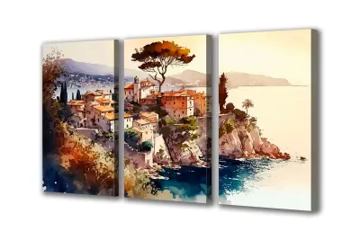 Slika na platnu west river city e 180x90 cm