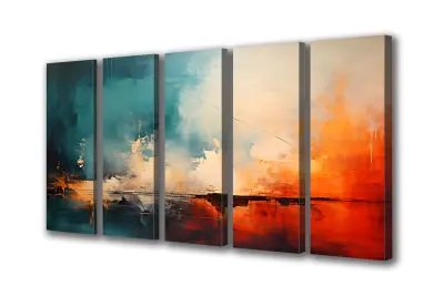 Slika na platnu barvita abstrakcija d 250x140 cm