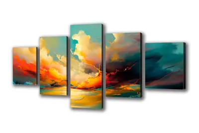 Slika na platnu abstraktno nebo g 250x110 cm