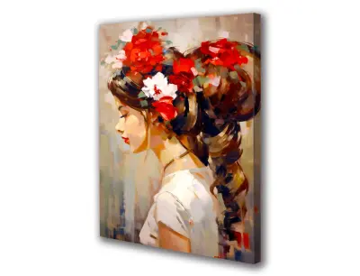 Slika na platnu lasno cvetje h 50x70 cm