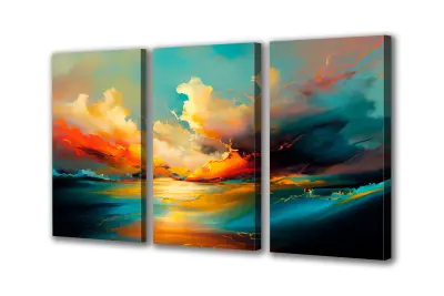 Slika na platnu abstraktno nebo g 150x70 cm