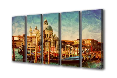 Slika na platnu beneška mestna gondola a 250x140 cm