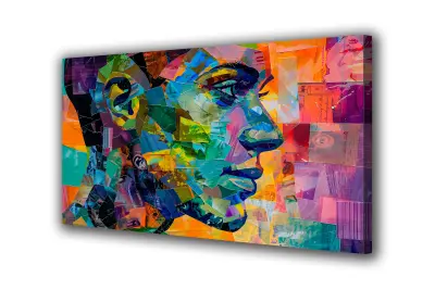 Slika na platnu color art moški f 100x70 cm