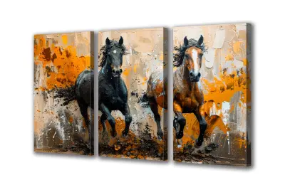 Slika na platnu Tekaški konji art g 180x90 cm