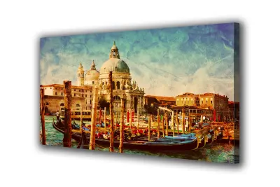 Slika na platnu mestna gondola v Benetkah a 110x80 cm