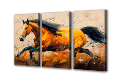 Slika na platnu tekaški konj c 150x110 cm