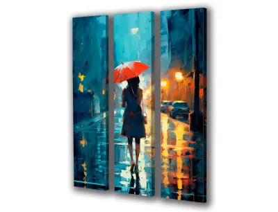 Slika na platnu nočna ženska iz mesta a 90x110 cm