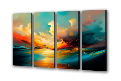 Slika na platnu abstraktno nebo g 160x110 cm