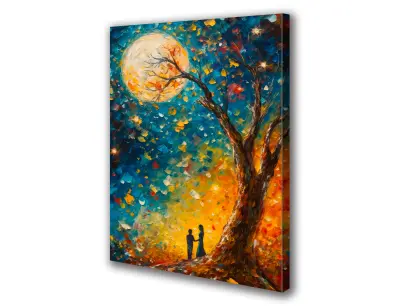 Slika na platnu par luna tekstura c 60x90 cm