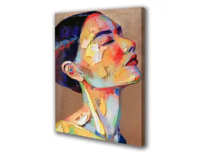 Slika na platnu ženska podoba obraza f 80x110 cm