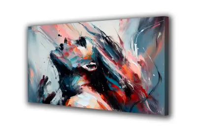 Slika na platnu ženski izraz k 70x50 cm
