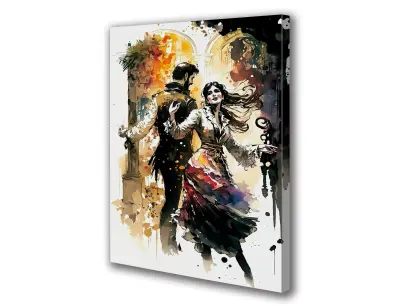 Slika na platnu ženska par ples b 50x70 cm