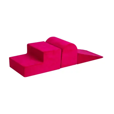 Penasto igrišče MeowBaby® 3-elementno, žametno, magenta