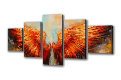 Slika na platnu angelska krila b 250x110 cm