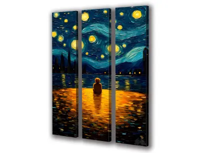 Slika na platnu zvezdna noč e 90x110 cm