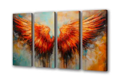 Slika na platnu angelska krila b 160x80 cm