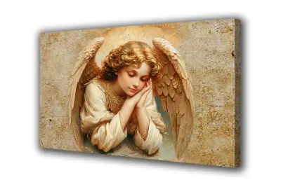 Slika na platnu zlati angel j 140x90 cm