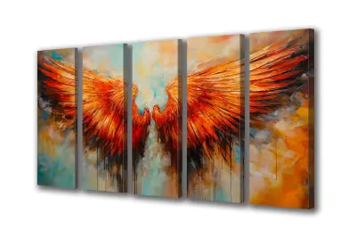 Slika na platnu angelska krila b 250x110 cm