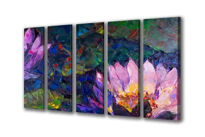 Slika na platnu impresionistične lilije l 200x140 cm