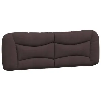 vidaXL Vzglavna stranica temno rjava 160 cm blago
