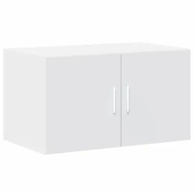 vidaXL Stenska omarica bela 70x42,5x40 cm inženirski les