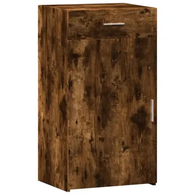 vidaXL Komoda dimljeni hrast 50x42,5x93 cm inženirski les