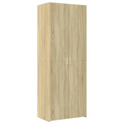vidaXL Visoka omara sonoma hrast 70x42,5x185 cm inženirski les