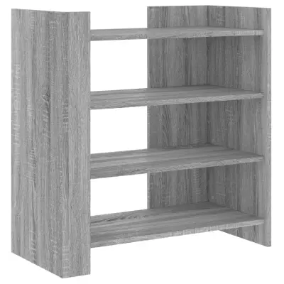 vidaXL Komoda siva sonoma 73,5x35x75 cm inženirski les