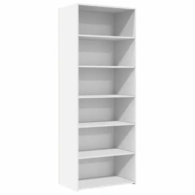 vidaXL Visoka omara bela 70x41x185 cm inženirski les