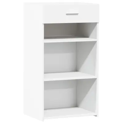 vidaXL Komoda bela 50x42,5x93 cm inženirski les
