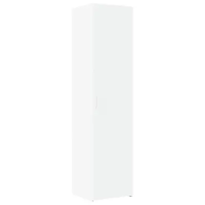 vidaXL Visoka omara bela 45x42,5x185 cm inženirski les