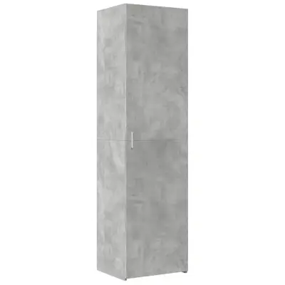vidaXL Visoka omara betonsko siva 50x42,5x185 cm inženirski les