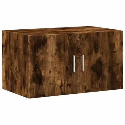 vidaXL Stenska omarica dimljeni hrast 70x42,5x40 cm inženirski les