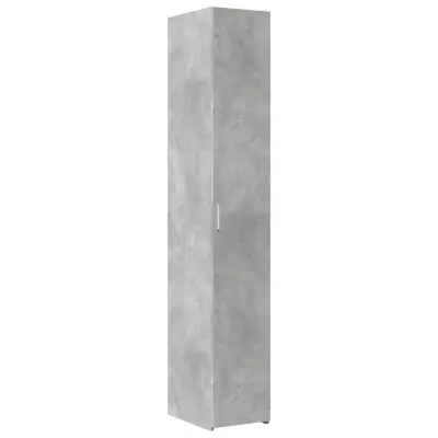 vidaXL Visoka omara betonsko siva 30x42,5x185 cm inženirski les