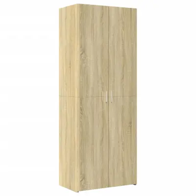 vidaXL Visoka omara sonoma hrast 70x42,5x185 cm inženirski les
